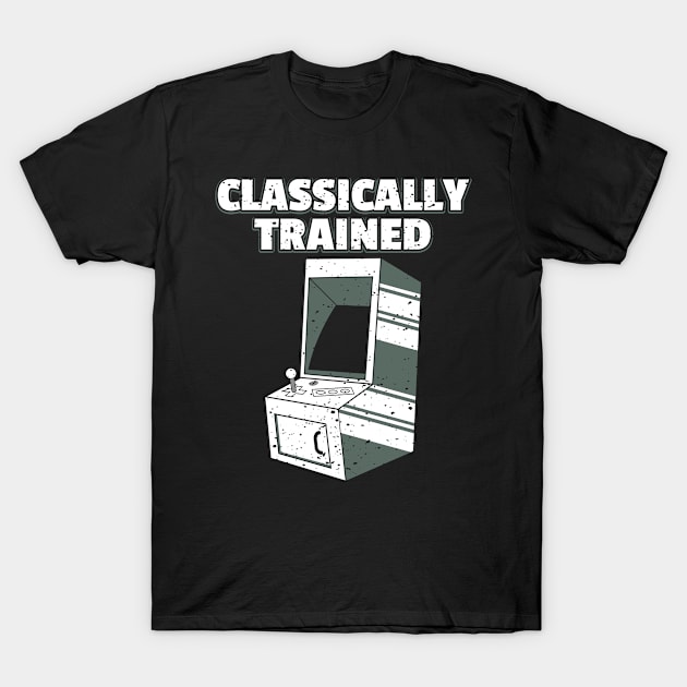 Vintage Classically Trained Video Game Design T-Shirt by TeeShirt_Expressive